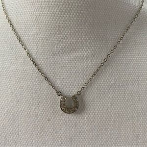 Rhinestone Horseshoe Necklace